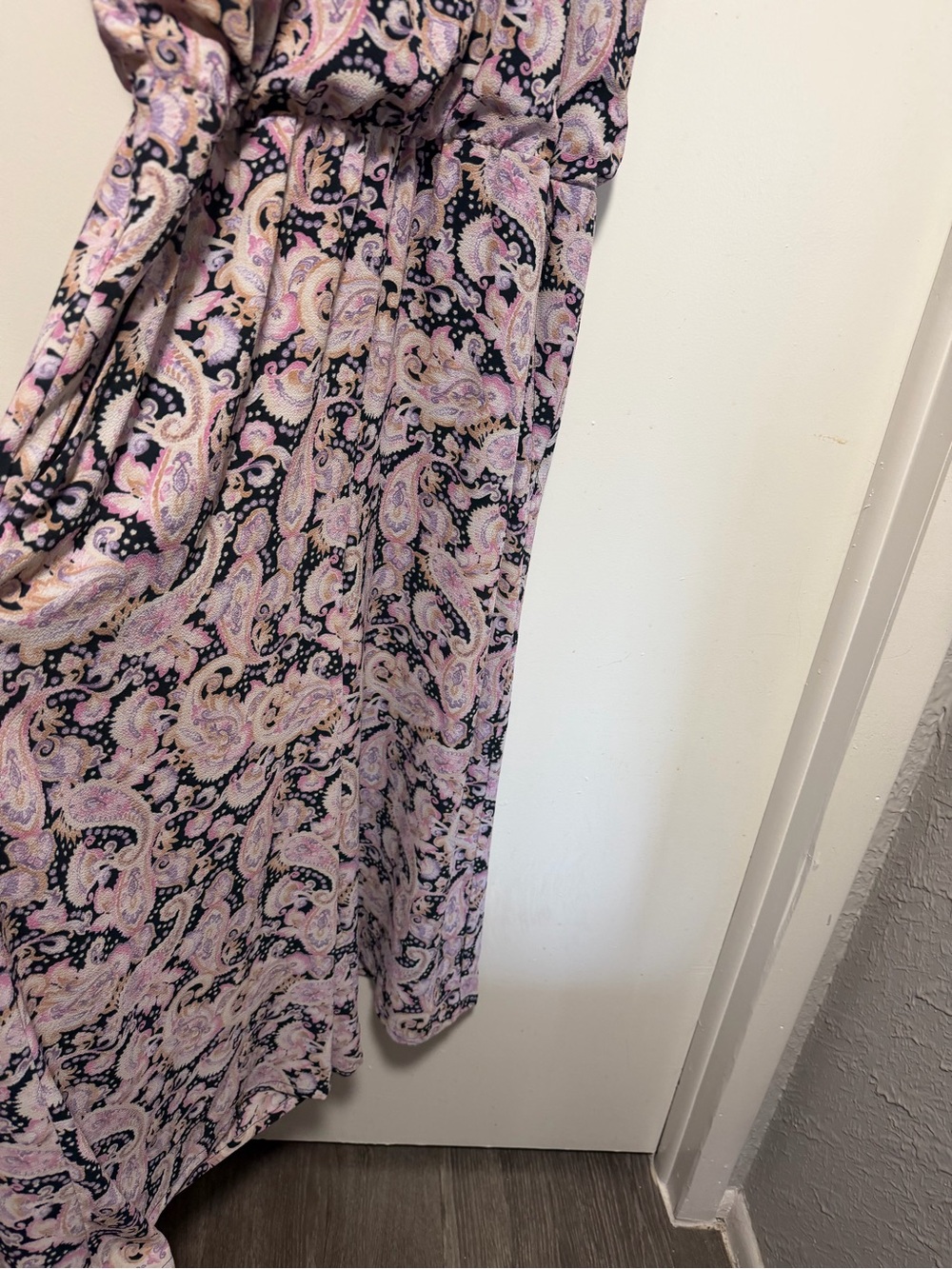 Pink Paisley Ruffle Halter jumpsuit - Picture 2 of 9